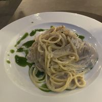 Spaghetti cashew e pepe  at Il Piatto Sbeccato in Udine