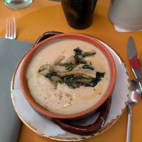 The three soup options are vegan at Il Piatto Sbeccato in Udine