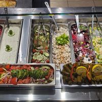 Delicious salads at Living Green Cafe in Fort Lauderdale