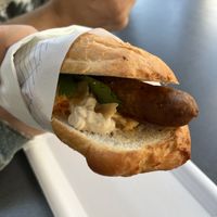 vegan Bosna  at Extra Würstel - Kiosk in Vienna
