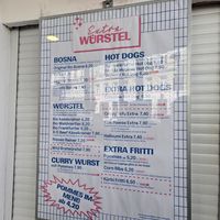 Menu at Extra Würstel - Kiosk in Vienna