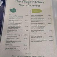 Menu 2 at The Village Kitchen in Market Harborough