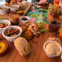 2 vegan and 1 veg brunch  at Bistrot and Chocolat in Strasbourg