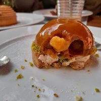 Apple Caramel (with calvados?),so yummy! at Bistrot and Chocolat in Strasbourg