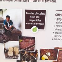 All vegan offers are labeled at Bistrot and Chocolat in Strasbourg