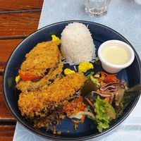 Plat du jour du 26/08 (aubergine façon sandwich) at Bistrot and Chocolat in Strasbourg