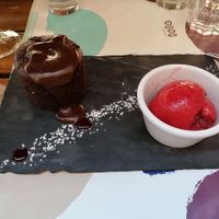 Fondant au chocolat vegan sans gluten at Bistrot and Chocolat in Strasbourg