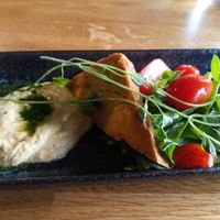Tofu and hummus at Rosso in Joensuu