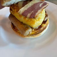 Big bap at Harry's at 387 in Belfast