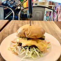 Not a Big Mac burger  at Harry's at 387 in Belfast