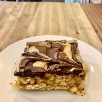 Caramel crispy square  at Harry's at 387 in Belfast