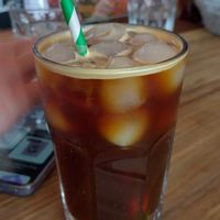 Iced Americano at Harry's at 387 in Belfast