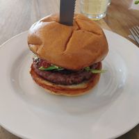No Moo burger at Harry's at 387 in Belfast