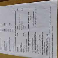 Menu at Harry's at 387 in Belfast