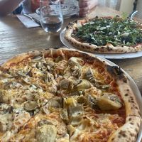 Sicilia pizza with vegan chesse  at 1910 in Degania Alef