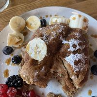 Banana pancakes  at Lagom in Amsterdam