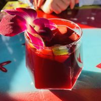Chicha drink  at Qusqo in West Los Angeles