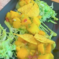 vegan mango ceviche  at D'ouro Soulfood Bistro in Salzburg