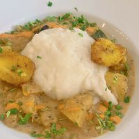 peanut stew  at D'ouro Soulfood Bistro in Salzburg