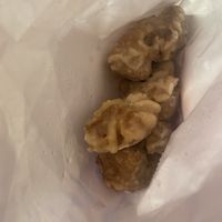 Fried soy meat ka-rage  at Genmai Cafe in Osaka