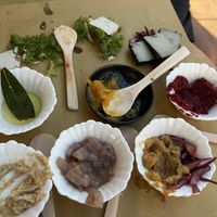 Delicious vegan cheese plate!  at ARUTAS Bistrot and Cocktail Bar in La Maddalena