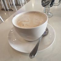 Almond milk at Loving Hut in Medan