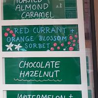 Vegan options at Luther's Scoops in Brunswick