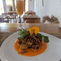 The pulled jackfruit was absolutely delicious with the spice level on point 👌🏼 at Wild - Indonesian & Balinese Food, Drinks and Desserts in Ubud