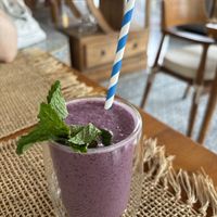 Blueberry banana smoothie   at Wild - Indonesian & Balinese Food, Drinks and Desserts in Ubud