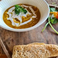 Pumpkin soup at Wild - Indonesian & Balinese Food, Drinks and Desserts in Ubud