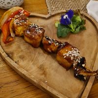 Tofu skewer at Wild Vegan in Ubud