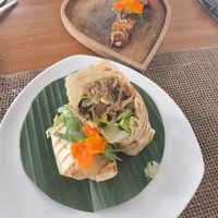 Jackfruit wraps at Wild Vegan in Ubud