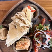 Hummus trio  at Wild Vegan in Ubud
