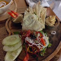 Hummus trio at Wild Vegan in Ubud