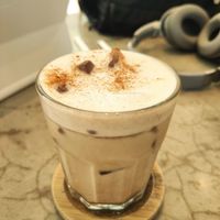 Chai latte with oat milk #Veganuary at Grounded  in El Nido