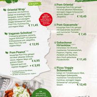 Vegan menu at Cafe Extrablatt - Georgsplatz in Hannover
