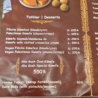  at Abu Ghoush Künefe in Istanbul