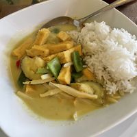 Green curry with tofu   at Patthaya Thai in Viana Do Castelo