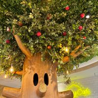 it is magical inside at Kirby Cafe  in Tokyo