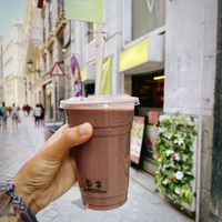 Açai smoothie  at La Canela Biocentro in Madrid