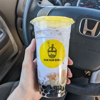 "taco" taro coconut boba, automatically with soy base at NUM NUM BOBA - South Reno in Reno