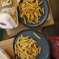 Big portion of fries at Libertine Burger in Rugby