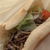 Mushroom pita at Barra Falafel Zona Colonial in Santo Domingo