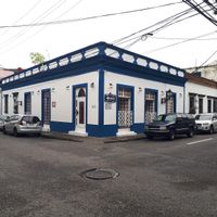 The restaurant from the outside at Barra Falafel Zona Colonial in Santo Domingo