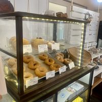 Donuts of different flavours - the custard one was awesome   at Hajimarini - ハジマリニ 奉還町店 in Okayama