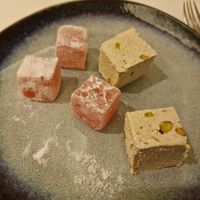 Tahini and rose desserts at AlKaram in Paris
