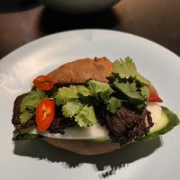 Mushroom Meat Banh Mi  at Manky Sally's in Battery Point