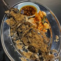 Fancy Mushroom Skewer - Highly Recommended   at Manky Sally's in Battery Point