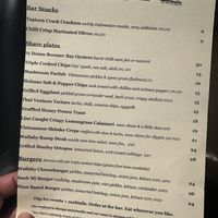 The menu   at Manky Sally's in Battery Point