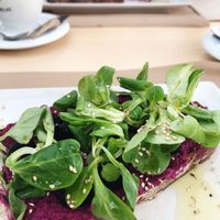 Vegan sandwich at A Braña Restaurante & Bar in Lires